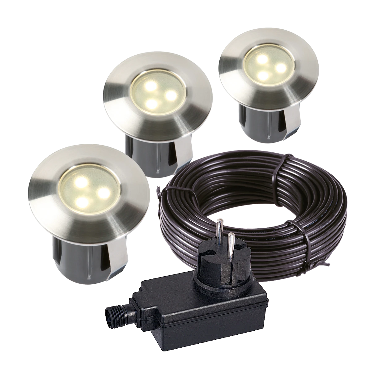 Garden Lights Grondspot Birch Set 3 Garden Lights Grondspot Birch Set